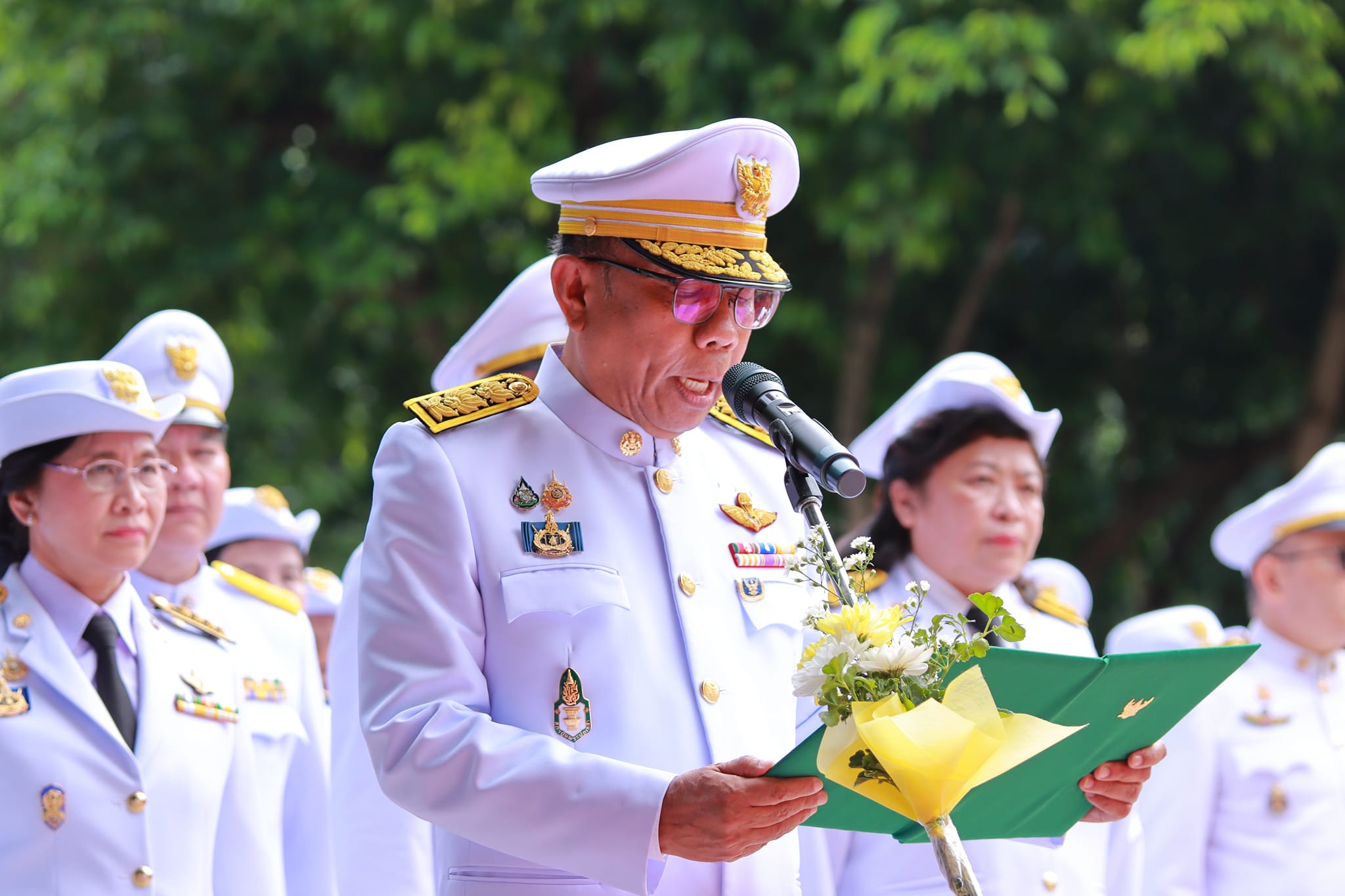 ผู้ช่วย รัฐมนตรี อว. เป็นประธานในพิธีวางพุ่มดอกไม้ถวายราชสักการะ พระบาทสมเด็จพระบรมชนกาธิเบศร มหาภูมิพลอดุลยเดชมหาราช บรมนาถบพิตร เนื่องใน “วันเทคโนโลยีของไทย” ประจำปี 2567